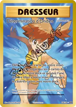 Carte Pokémon Détermination d'Ondine n°108 de la série Évolutions