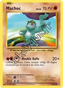 Carte Pokémon Machop  n°57 de la série Évolutions