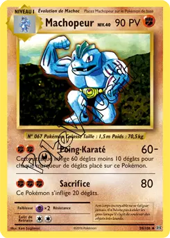 Carte Pokémon Machopeur  n°58 de la série Évolutions