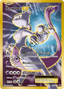 Carte Pokémon Mewtwo EX  n°103 de la série Évolutions