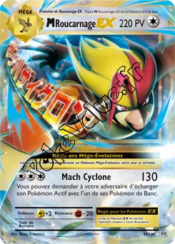 Carte Pokémon MPidgeot EX  n°65 de la série Évolutions