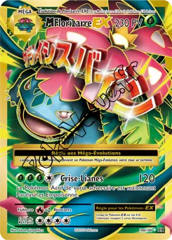 Carte Pokémon MVenusaur EX  n°100 de la série Évolutions