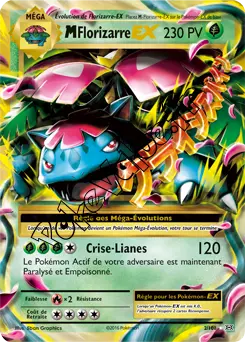 Carte Pokémon MVenusaur EX  n°2 de la série Évolutions