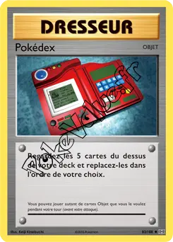 Carte Pokémon Pokédex n°82 de la série Évolutions