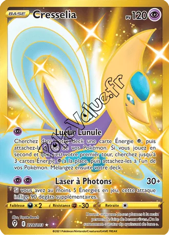 Carte Pokémon Cresselia  n°228 de la série Évolution Céleste