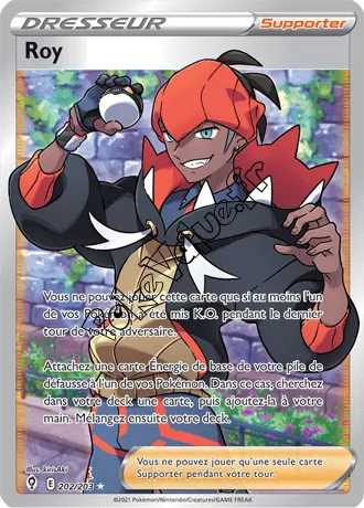 Carte Pokémon Roy n°202 de la série Évolution Céleste