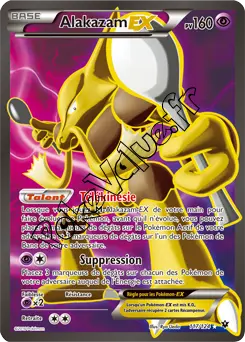 Carte Pokémon Alakazam EX  n°117 de la série Impact des destins