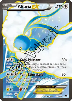 Carte Pokémon Altaria EX  n°123 de la série Impact des destins