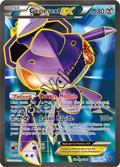 Carte Pokémon Genesect EX  n°120 de la série Impact des destins