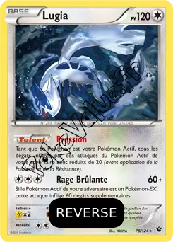 Carte Pokémon Lugia  Reverse n°78 de la série Impact des destins