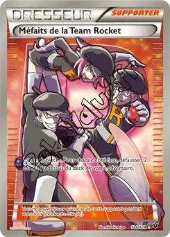Carte Pokémon Méfaits de la Team Rocket n°124 de la série Impact des destins