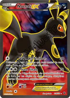 Carte Pokémon Umbreon EX  n°119 de la série Impact des destins
