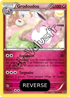Carte Pokémon Wigglytuff  Reverse n°66 de la série Impact des destins
