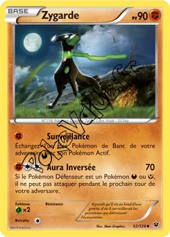 Carte Pokémon Zygarde  n°52 de la série Impact des destins