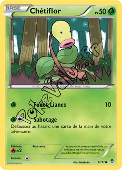 Carte Pokémon Chercheur de Fossiles n°110 de la série Poings furieux