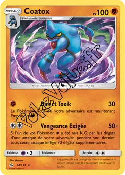 Carte Pokémon Coatox n°64 de la série Lumière Interdite