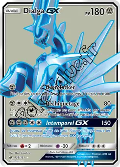 Carte Pokémon Dialga GX  n°125 de la série Lumière Interdite
