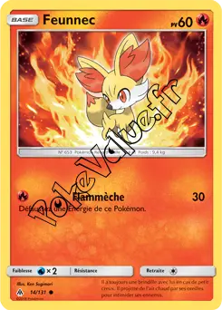 Carte Pokémon Feunnec n°14 de la série Lumière Interdite