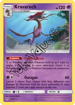 Carte Pokémon Kravarech n°53 de la série Lumière Interdite