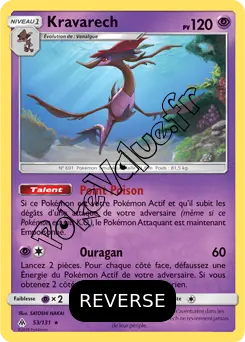 Carte Pokémon Kravarech Reverse n°53 de la série Lumière Interdite