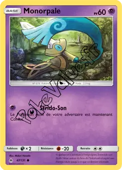 Carte Pokémon Monorpale n°47 de la série Lumière Interdite