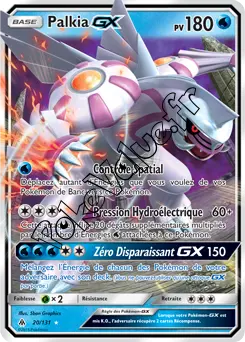 Carte Pokémon Palkia GX  n°20 de la série Lumière Interdite