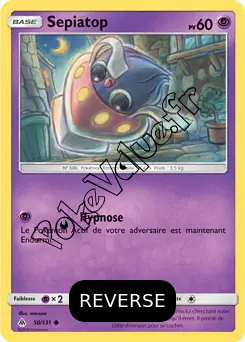 Carte Pokémon Sepiatop  Reverse n°50 de la série Lumière Interdite