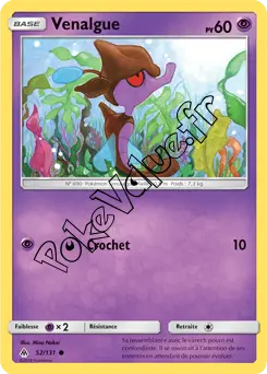 Carte Pokémon Venalgue n°52 de la série Lumière Interdite