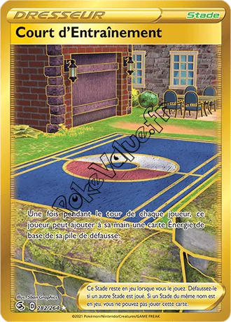 Carte Pokémon Court d'Entraînement n°282 de la série Poing de Fusion