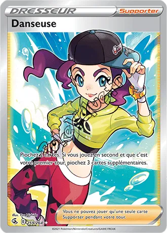 Carte Pokémon Danseuse n°259 de la série Poing de Fusion
