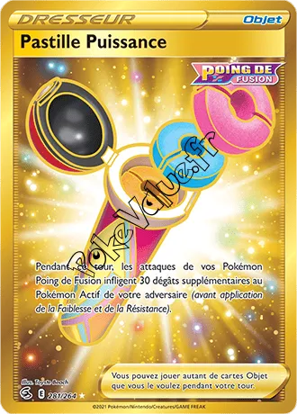Carte Pokémon Pastille Puissance n°281 de la série Poing de Fusion