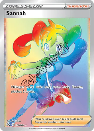 Carte Pokémon Sannah n°278 de la série Poing de Fusion