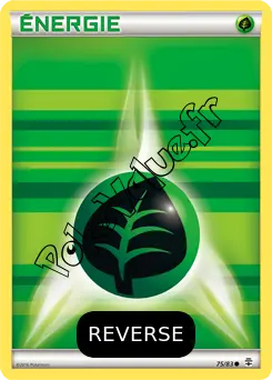 Carte Pokémon Énergie Plante Reverse n°75 de la série Générations
