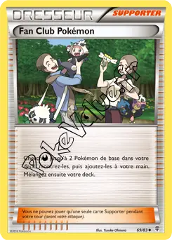 Carte Pokémon Fan Club Pokémon n°69 de la série Générations