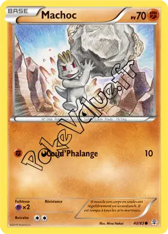 Carte Pokémon Machop  n°40 de la série Générations