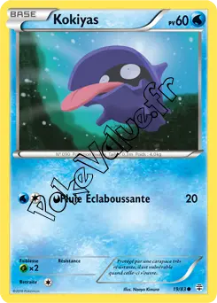 Carte Pokémon Shellder  n°19 de la série Générations