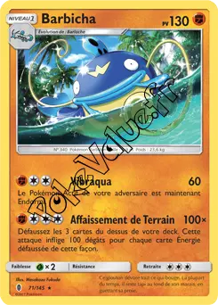 Carte Pokémon Barbicha  n°71 de la série Gardiens Ascendant