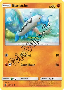 Carte Pokémon Barloche  n°70 de la série Gardiens Ascendant