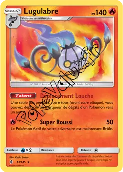 Carte Pokémon Lugulabre  n°13 de la série Gardiens Ascendant