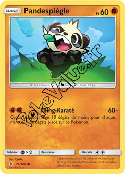 Carte Pokémon Pandespiègle n°72 de la série Gardiens Ascendant