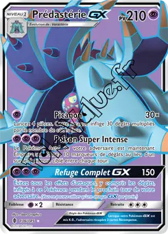 Carte Pokémon Prédastérie GX n°136 de la série Gardiens Ascendant