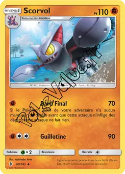 Carte Pokémon Scorvol  n°68 de la série Gardiens Ascendant