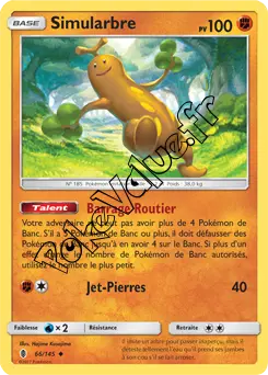 Carte Pokémon Simularbre  n°66 de la série Gardiens Ascendant