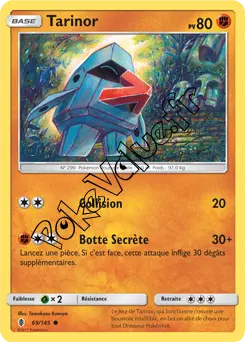 Carte Pokémon Tarinor  n°69 de la série Gardiens Ascendant