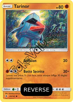 Carte Pokémon Tarinor  Reverse n°69 de la série Gardiens Ascendant