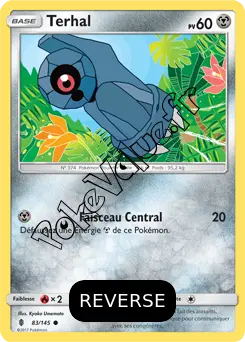 Carte Pokémon Terhal  Reverse n°83 de la série Gardiens Ascendant