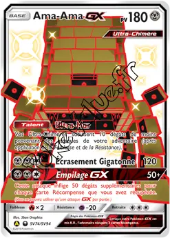 Carte Pokémon Ama-Ama GX n°SV74 de la série Destinées Occultes
