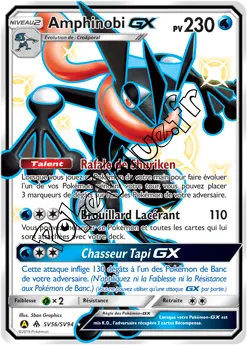 Carte Pokémon Amphinobi GX n°SV56 de la série Destinées Occultes