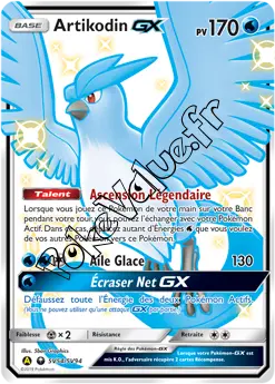 Carte Pokémon Artikodin GX n°SV54 de la série Destinées Occultes
