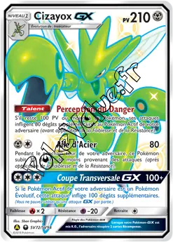 Carte Pokémon Cizayox GX n°SV72 de la série Destinées Occultes